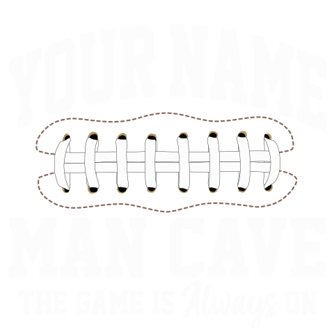 personalized Football Man Cave design