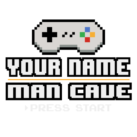 personalized Gamer Man Cave design