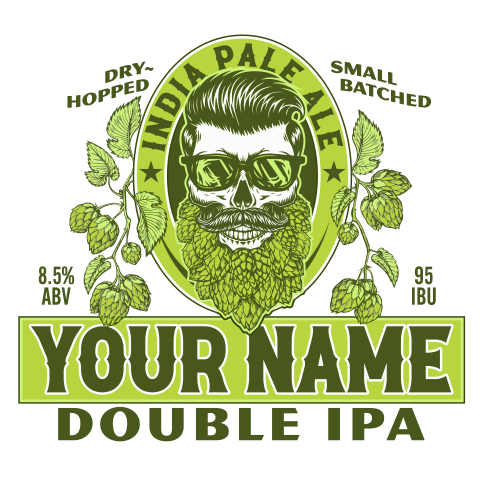 personalized Double IPA design