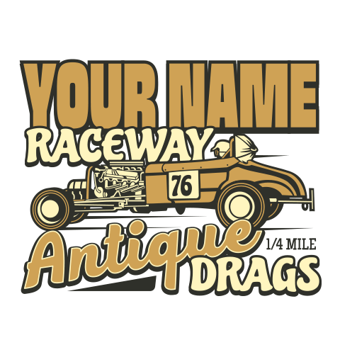 personalized Antique Drag Race design