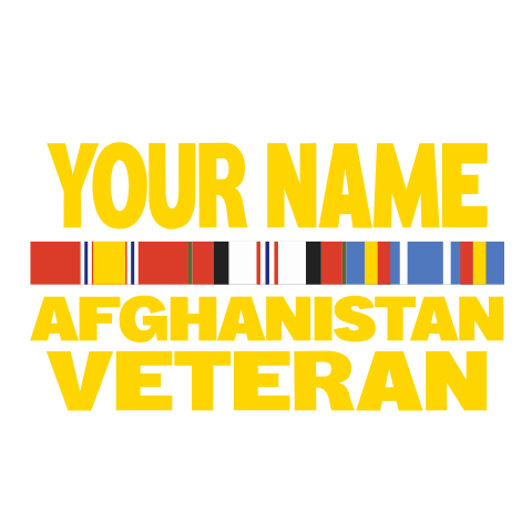 personalized Afghanistan Veteran design