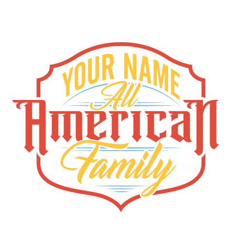 personalized All-American Family design