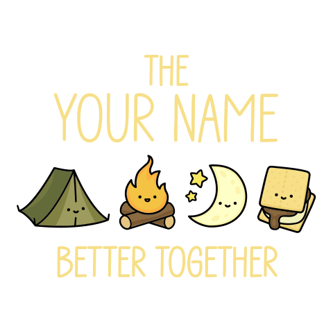 personalized Better Together Camping design