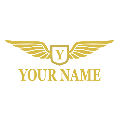 personalized Aviation Monogram design