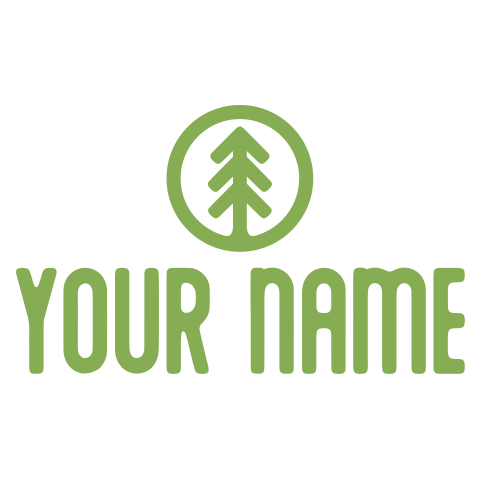 personalized Pine Tree design