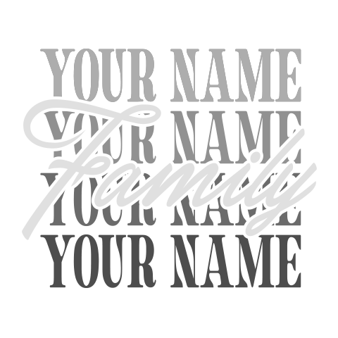 personalized Family Repeat design