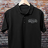 Property of Family Black Embroidered Polo Shirt ALT1 Thumbnail