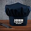 Man Myth Legend Navy Embroidered Chef Hat ALT1 Thumbnail