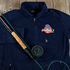 Bait and Tackle Navy Embroidered Zippered Fleece ALT1 Thumbnail