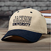 University Khaki/Navy Embroidered Hat ALT1 Thumbnail