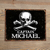 Pirate Captain NA Tin Sign 16 x 12.5 ALT1 Thumbnail