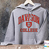 College Sports Grey Adult Hooded Sweatshirt ALT1 Thumbnail