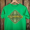 Celtic Cross Irish Green Adult T-Shirt ALT1 Thumbnail