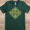 Celtic Cross Forest Green Adult Premium T-Shirt ALT1 Thumbnail