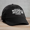 Asylum Black Embroidered Hat ALT1 Thumbnail