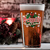 Family Christmas Clear Pint Glass - Color Printed (single) ALT1 Thumbnail