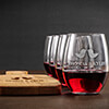 Love Birds NA 1 Cheese Board 4 Wine Glass Gift Set - Engraved ALT1 Thumbnail