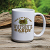 Cabin White Ceramic Coffee Mug (single) ALT2 Thumbnail