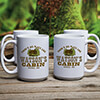 Cabin White Ceramic Coffee Mug (set of 4) ALT1 Thumbnail