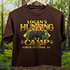 Bear Hunting Camp Dark Chocolate Adult T-Shirt ALT1 Thumbnail