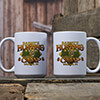 Deer Hunting Camp White Ceramic Coffee Mug (set of 2) ALT1 Thumbnail