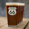 Route 66 Clear Pint Glass - Color Printed (set of 4) ALT1 Thumbnail