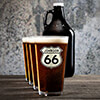 Route 66 NA 1 Color Printed Growler 4 Color Pint Glass Gift Set ALT1 Thumbnail