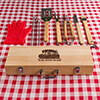 Grillmeister Natural Hevea Hardwood 10 Piece BBQ Set ALT2 Thumbnail