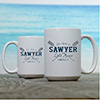 Lake House White Ceramic Coffee Mug (set of 2) ALT1 Thumbnail