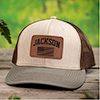 American Varsity Stone/Brown/Olive Structured Trucker Hat with Patch ALT1 Thumbnail