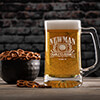 Golf Classic Clear Beer Mug - Engraved ALT1 Thumbnail