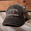 American to the Bone Brown/Camo Embroidered 2-Tone Camo Hat ALT1 Thumbnail