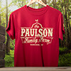 Family Farm Cardinal Red Adult T-Shirt ALT1 Thumbnail