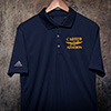 Aviation Navy Embroidered Adidas Polo Shirt ALT1 Thumbnail