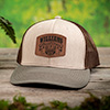 American Original Stone/Brown/Olive Structured Trucker Hat with Patch ALT1 Thumbnail