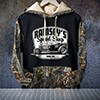 Speed Shop Black/SFG Camo Adult 2-Tone Camo Hooded Sweatshirt ALT1 Thumbnail