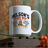 Fire Pit White Ceramic Coffee Mug (single) ALT1 Thumbnail