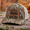 Deer Camp Mossy Oak Original Bottomland Camo/Tan Structured Trucker Hat with Patch ALT1 Thumbnail