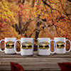 Deer Camp White Ceramic Coffee Mug (set of 4) ALT1 Thumbnail