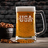 USA Clear Beer Mug - Engraved ALT1 Thumbnail