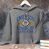 School Of Sarcasm Graphite Heather Adult Hooded Sweatshirt ALT1 Thumbnail