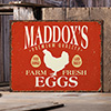 Farm Fresh Eggs NA Tin Sign 16 x 12.5 ALT2 Thumbnail