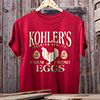 Farm Fresh Eggs Cardinal Red Adult T-Shirt ALT2 Thumbnail