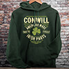 Irish Parts Forest Green Adult Hooded Sweatshirt ALT1 Thumbnail