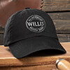 Wood Shop Black Embroidered Hat ALT1 Thumbnail