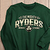 Mighty Forest Green Adult Sweatshirt ALT1 Thumbnail