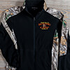 Turkey Hunting Camp Black/Realtree Camo Camo Microfleece Full Zip Jacket ALT1 Thumbnail