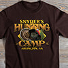 Turkey Hunting Camp Dark Chocolate Adult T-Shirt ALT1 Thumbnail