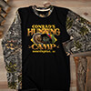 Turkey Hunting Camp Black/SFG Camo Adult 2-Tone Camo Long Sleeve T-Shirt ALT1 Thumbnail