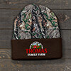 Life Is Better Farm Brown/Camo Embroidered 2-Tone Camo Cuffed Beanie ALT1 Thumbnail